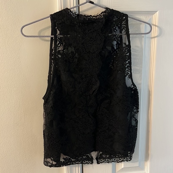 Free People Open Back Lace Top - Picture 3 of 4